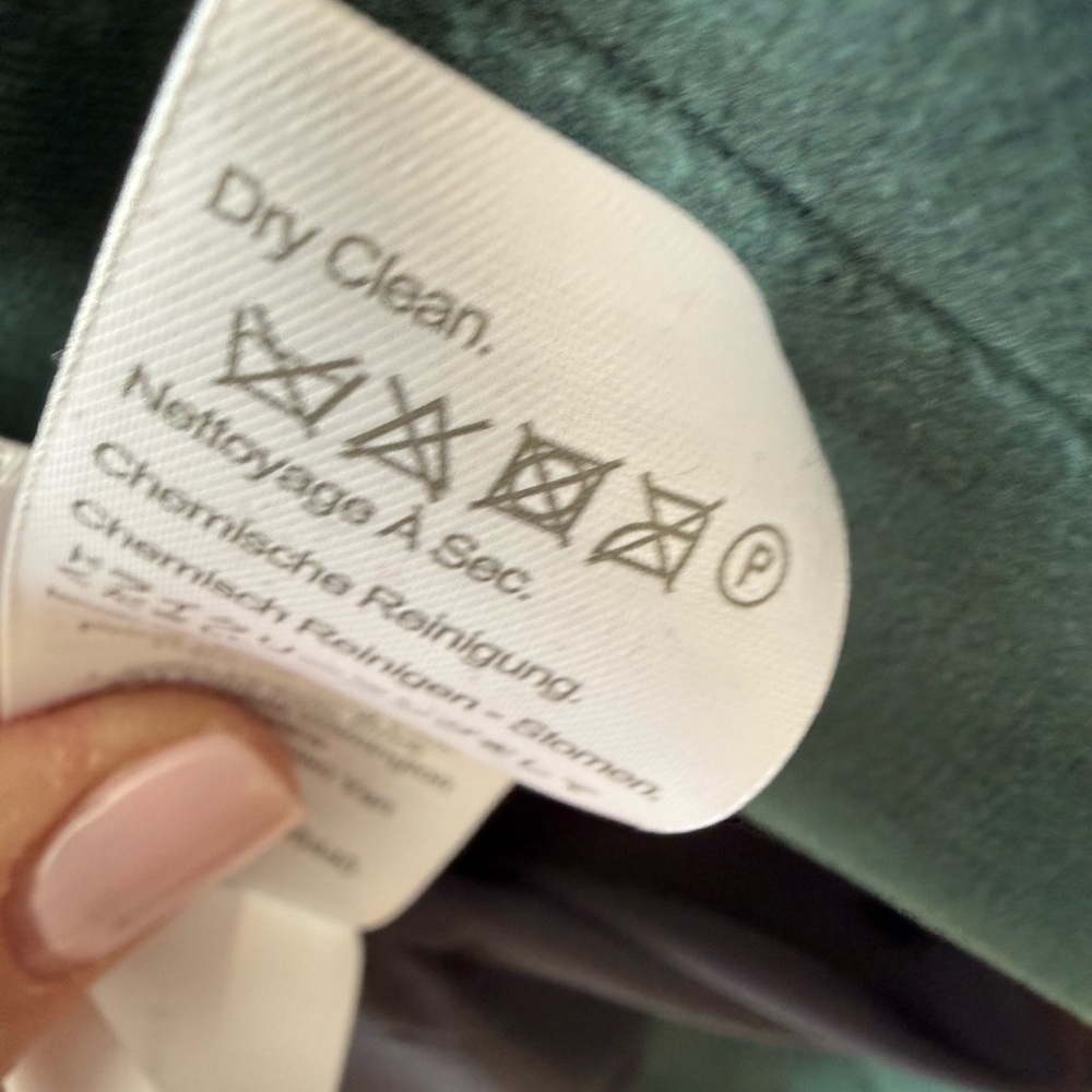 J. Crew Dark Green teal velvet Blazer - Picture 13 of 13